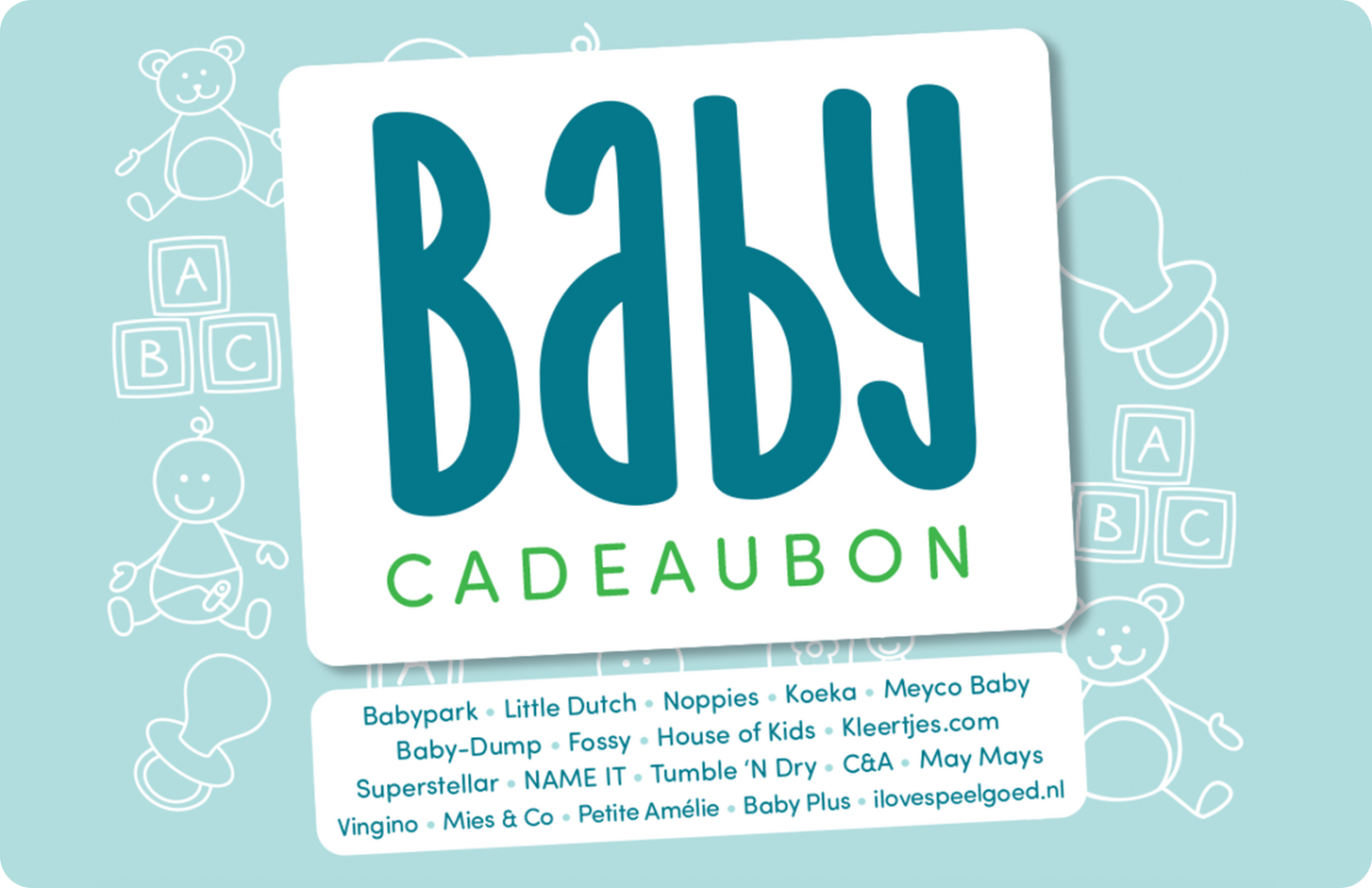Baby Cadeaubon blauw