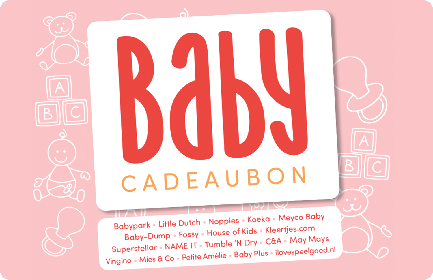Baby Cadeaubon roze